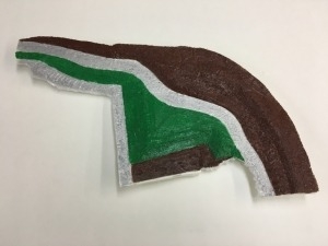 3Dプリンターによる立体モデル