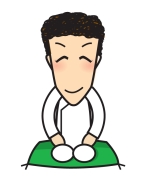 院長のイラストです