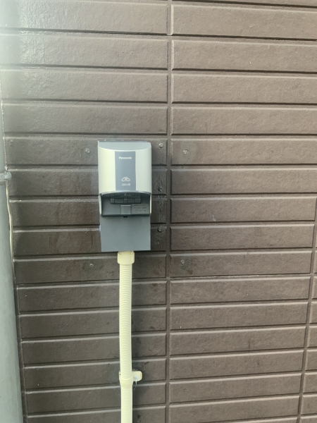 丹波篠山市 EVコンセント工事 Panasonic 200V 屋外コンセント