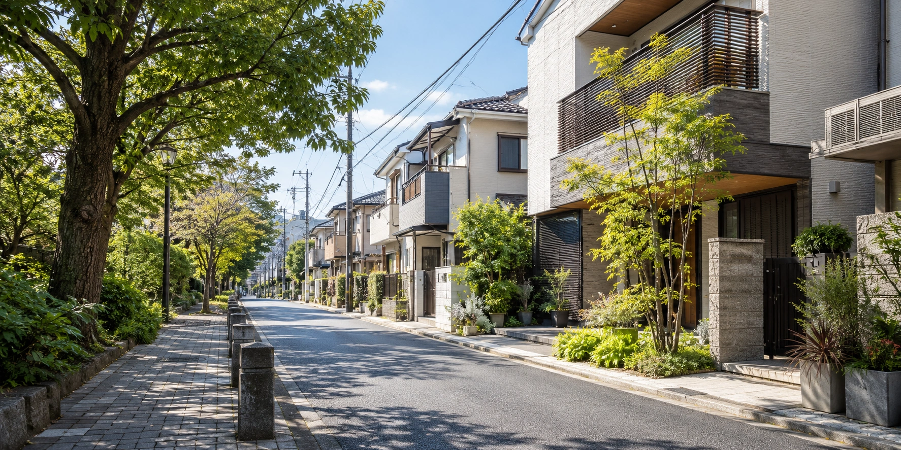 大阪の住宅街の雰囲気を伝える参考イメージ