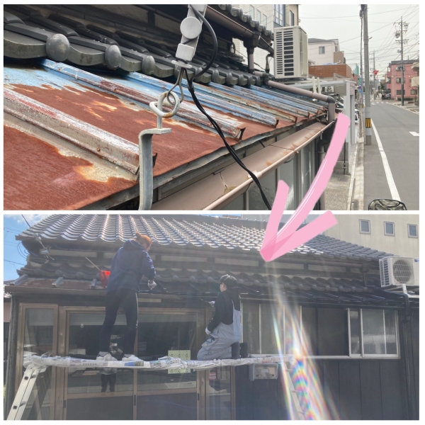 名古屋店舗diyのお手伝い屋根塗装makegrantmakegrant